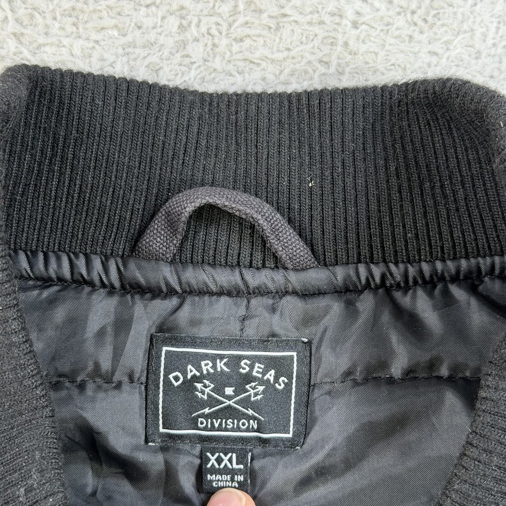 Men's Black Quilted Work Vest - Classic Zip Front - Picture 2 of 8